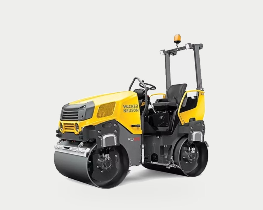Rodillo compactador tándem con conductor